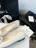 Chanel 2025S New Collection 🌺 Leather Camellia Flats - 3D Floral Logo & Round-Toe Ballet Shoes - Image 29
