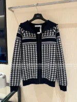 Dior 2025 Spring/Summer Collection 🩶 Reversible Zip Hoodie - Double-Faced Cashmere Blend w/ Jacquard Logo - Image 15