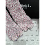 Chanel Dust Bag Packaging 🎀 2025SS Spring/Summer Collection - Crystal Button Cropped Jacket with Imported Yarn & Silk Printed Lining - Image 23