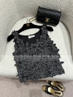 Chanel 2025M CoCo Beach Resort Collection 🖤 Floral Petal Sleeveless Top & Skirt Set - Image 24
