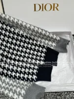Dior 2025 Spring/Summer Collection 🩶 Reversible Zip Hoodie - Double-Faced Cashmere Blend w/ Jacquard Logo - Image 14