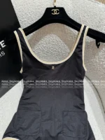 Chanel 2025 Coco Beach Collection 🩱 Crystal Logo Swimsuit Set - One-Piece & Bikini w/ Detachable Straps - Image 20