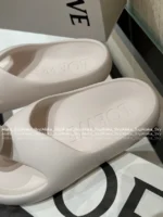 Loewe 2025/Foam Pebble Collection 🐻 Cloud Comfort Slides - Metallic Accent Platform Flip-Flops - Image 35