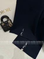 Dior 2025 Spring/Summer Collection ⭐️ Celebrity-Inspired Set - Reversible Jacquard Knit Blazer & Wide-Leg Pants (Wool/Cashmere Blend) - Image 32