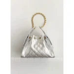 Chanel New Colorway❗️In Stock - 25C Early Spring Runway Collection / Runway Hobo Chain⛓️ Bag & Bucket Tote - Heavyweight Imported Full-Grain Leather - Image 27