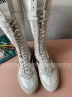 miumiu 2025 Spring/Summer Collection 🥊 Jang Wonyoung Inspired Boxing Boots - Gymnasium Tech Fabric & Suede Leather - Image 24