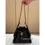 Chanel New Colorway❗️In Stock - 25C Early Spring Runway Collection / Runway Hobo Chain⛓️ Bag & Bucket Tote - Heavyweight Imported Full-Grain Leather - Image 26