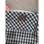 miumiu 2025SS Spring/Summer Collection 🖤 Letter Logo Plaid Series - Slip Dress/Short Sleeve Shirt/Mini Skirt - Image 32