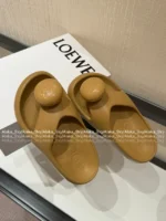 Loewe 2025/Foam Pebble Collection 🐻 Cloud Comfort Slides - Metallic Accent Platform Flip-Flops - Image 30