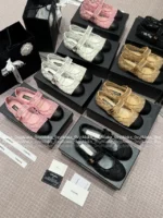 Chanel 25M Coco Beach Collection 🔎 Mesh Embroidered Quilted Mary Janes - Round Toe & Lambskin Lining for Comfort - Image 43