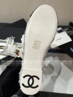 Chanel 25M Coco Beach Collection 🔎 Mesh Embroidered Quilted Mary Janes - Round Toe & Lambskin Lining for Comfort - Image 42