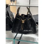 Chanel New Colorway❗️In Stock - 25C Early Spring Runway Collection / Runway Hobo Chain⛓️ Bag & Bucket Tote - Heavyweight Imported Full-Grain Leather - Image 23