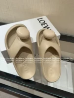 Loewe 2025/Foam Pebble Collection 🐻 Cloud Comfort Slides - Metallic Accent Platform Flip-Flops - Image 47