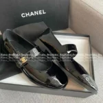 Chanel "Princess-Exclusive Mary Janes" 👸 Keep Edition - Patent Leather Doll Shoes w/ Bookbag Buckle - Image 23