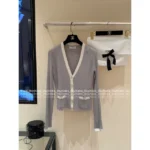 Chanel 2025SS Spring/Summer Full Collection 🎀 Color-Block Knit Set - Crew Neck Stretch Top/Dress/Tank (Brightening & Elegant) - Image 5