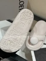 Loewe 2025/Foam Pebble Collection 🐻 Cloud Comfort Slides - Metallic Accent Platform Flip-Flops - Image 43