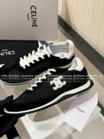 Celine 2025 Spring/Summer Collection 👟©️ Embroidered Logo Motion Shoes - Cloud Comfort Classic Runner Style - Image 48