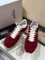 Celine 2025 Spring/Summer Collection 👟©️ Embroidered Logo Motion Shoes - Cloud Comfort Classic Runner Style - Image 47