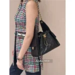Chanel New Colorway❗️In Stock - 25C Early Spring Runway Collection / Runway Hobo Chain⛓️ Bag & Bucket Tote - Heavyweight Imported Full-Grain Leather - Image 41