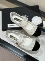 Chanel 25M Coco Beach Collection 🔎 Mesh Embroidered Quilted Mary Janes - Round Toe & Lambskin Lining for Comfort - Image 63