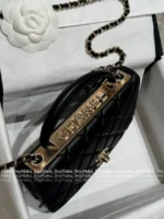 Chanel 2025S Sakura Pink Edition 🌸 Heavy Crystal-Embellished CC Handle Bag - Trendy Letter Logo w/ Detachable Chain ⛓️ - Image 47