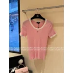 Chanel 2025SS Spring/Summer Full Collection 🎀 Color-Block Knit Set - Crew Neck Stretch Top/Dress/Tank (Brightening & Elegant) - Image 48
