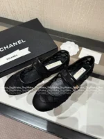 Chanel 25M Coco Beach Collection 🔎 Mesh Embroidered Quilted Mary Janes - Round Toe & Lambskin Lining for Comfort - Image 56