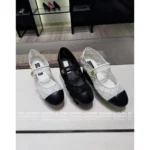 Chanel 25M Coco Beach Collection 🔎 Mesh Embroidered Quilted Mary Janes - Round Toe & Lambskin Lining for Comfort - Image 51