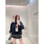 miumiu 2025 Early Fall/Winter Collection 🆕 Pebbled Shearling Panel Design Down Coat with 90% National Standard Goose Down Fill