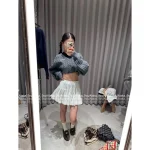 miumiu 2025 Early Fall Collection 💵 Cropped V-Neck Cable Knit Pullover Sweater for Women - 100% Wool - Image 2
