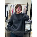 Gucci 2025 Early Fall/Winter Collection 🩶 Cashmere/Wool Blend Round Neck Jacquard Letter Logo Pullover Sweater - Image 5