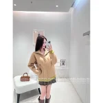 miumiu 2025 Early Fall/Winter Collection 🧥 Teddy Sherpa Hooded Letter Logo Jacket - Insulated Warm Coat - Image 9
