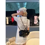 Chanel 25/26 Fall/Winter Collection 🖤 25bag Drawstring Design Chain ⛓️ Logo Caviar Mini Backpack - Image 16