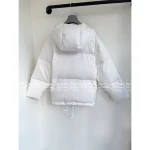 Prada 2025 Early Fall/Winter Collection 🤍 White Pocket Lapel Puffer Coat with 90% National Standard White Goose Down Fill - Image 10