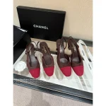 Chanel 2025 Fall/Winter Collection 🆕 Cashmere & Suede Color-Block Ballet Flats / Pumps for Women 🩰 - Image 8