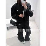 ALEXANDERWANG 2025 Early Fall Collection 🔍 Asymmetric Wave-Cut Arc Jacket / Casual Pants - Image 5
