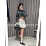 miumiu 2025 Early Fall Collection 💵 Cropped V-Neck Cable Knit Pullover Sweater for Women - 100% Wool - Image 10