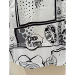 Chanel 25/26 Collection 🔍 Printed Coco Letter Logo Round-Neck Camellia Short-Sleeve T-Shirt for Women - Image 9