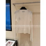 Vivienne Westwood 2025 Early Fall/Winter Collection 🪐 V-Neck Lambswool Jacquard & Embroidered Logo Knit Cardigan - Image 15
