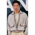 Chanel 2025 Haute Couture Atelier Collection 🌈 Notched Collar & Hand-Crocheted Peter Pan Pocket in Imported Colorful Linen Thread - Crystal Button Knit Cardigan - Image 11