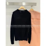 miumiu 2025 Early Fall/Winter Collection 🖤 Classic Letter Logo Round Neck Wool/Cashmere Blend Pullover Sweater for Women - Image 11