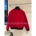 miumiu 2025 Early Fall/Winter Collection ♥️ Red Wool-Blend Cropped Puffer Jacket for Women - Image 4