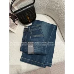 Louis Vuitton 2025 Early Fall Collection 👖 Y+ High-Waist Back Embroidered Letter Logo Straight-Leg Jeans for Women - Slimming & Lengthening - Image 6