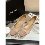 Chanel 2025 Early Fall Collection 🌈 Imported Calfskin Leather Bow-Tie Mary Jane Flats for Women - Balletcore Style - Image 2