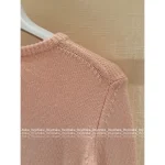 MONCLER 2025 Early Fall/Winter Collection Pink Series 🎀 Jacquard Letter Logo Round Neck Pullover - Wool/Cashmere Blend - Image 3
