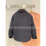 miumiu 2025 Early Fall/Winter Collection 🆕 Leather-Trimmed Lapel Corduroy Pocket Letter Logo Quilted Puffer Coat - Image 7