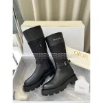 Dior 2025 Fall/Winter Collection 👢 D-Town Knee-High Equestrian Boots - Full-Grain Leather Uppers / EVA Sole