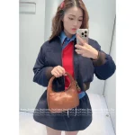 miumiu 2025 Early Fall Collection 🆕 Letter Logo Color-Block Corduroy Lapel Wool-Blend Cotton Coat for Women - Image 10