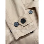Dior 2025 Early Fall/Winter Collection 🧥 Heavyweight Khaki Embroidered Tie-Waist Long Trench Coat with Flattering Silhouette - Image 13