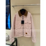 Louis Vuitton 2025 Early Fall Collection 🌸 Pharrell Williams Collaboration Celebrity Same Style Heavy Enzyme Wash Sakura Pink Lapel Denim Jacket